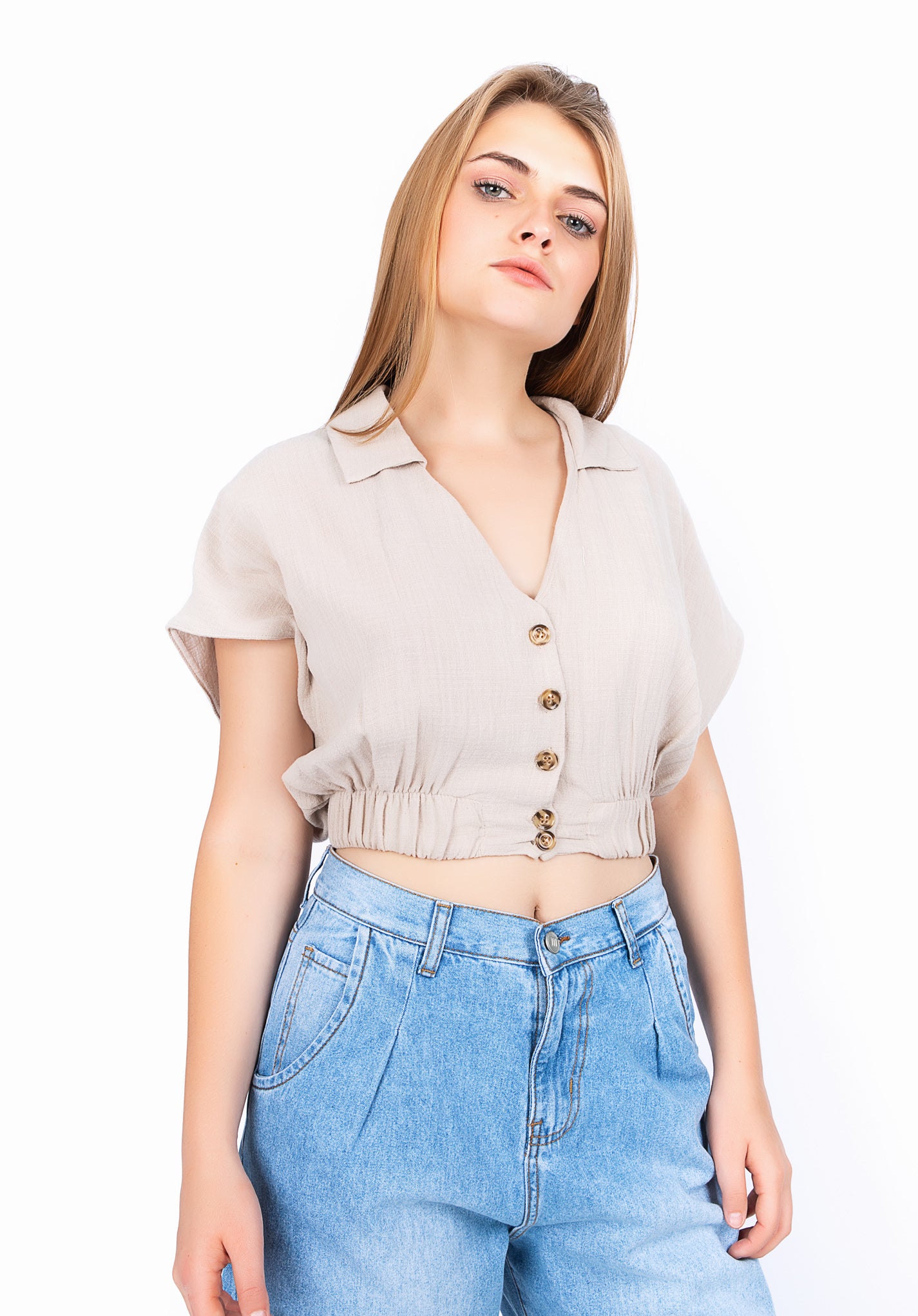 Blusa Tolphia - Beige