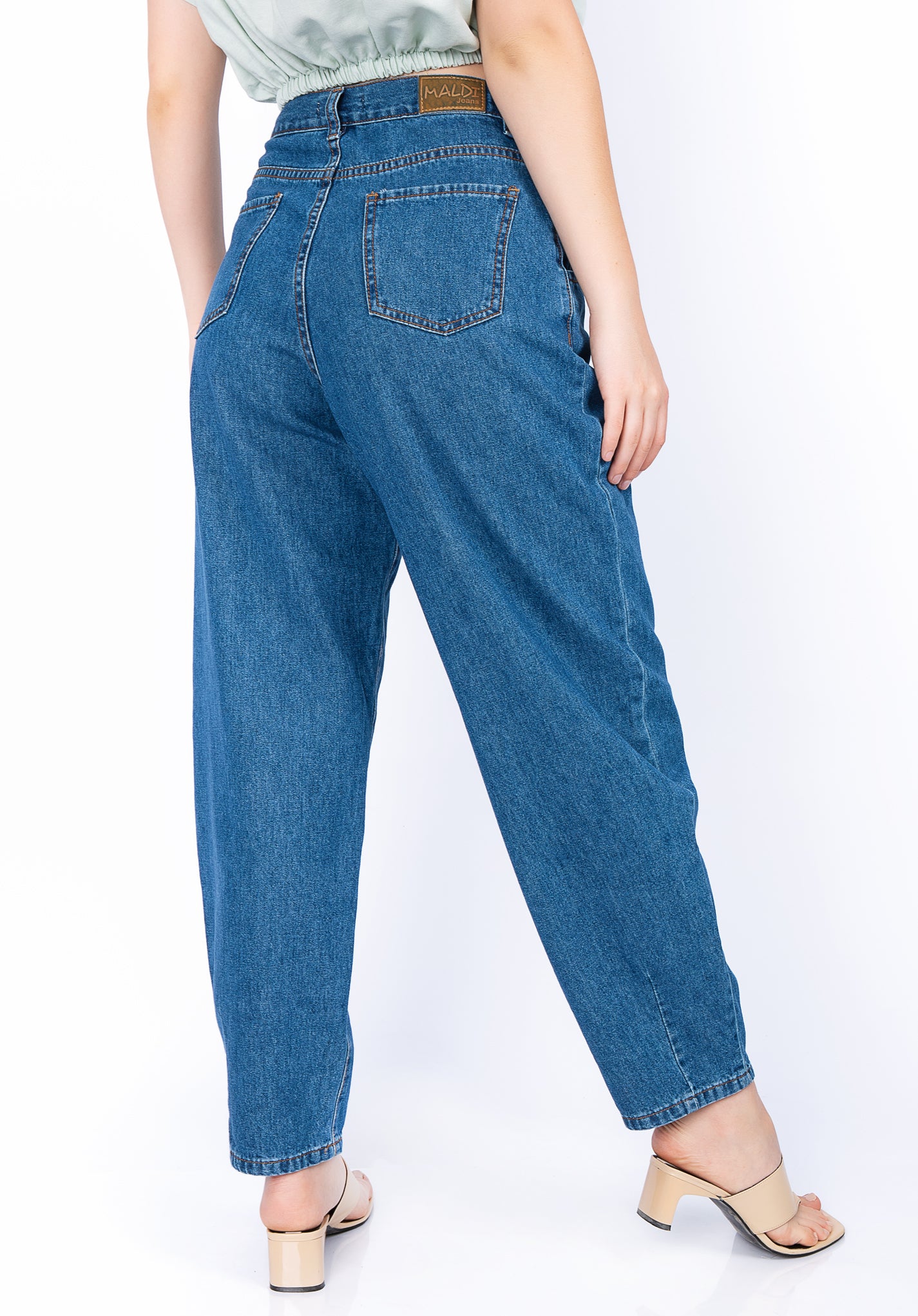 Pantalon Jean Mujer Slouchy Azul Talla 30